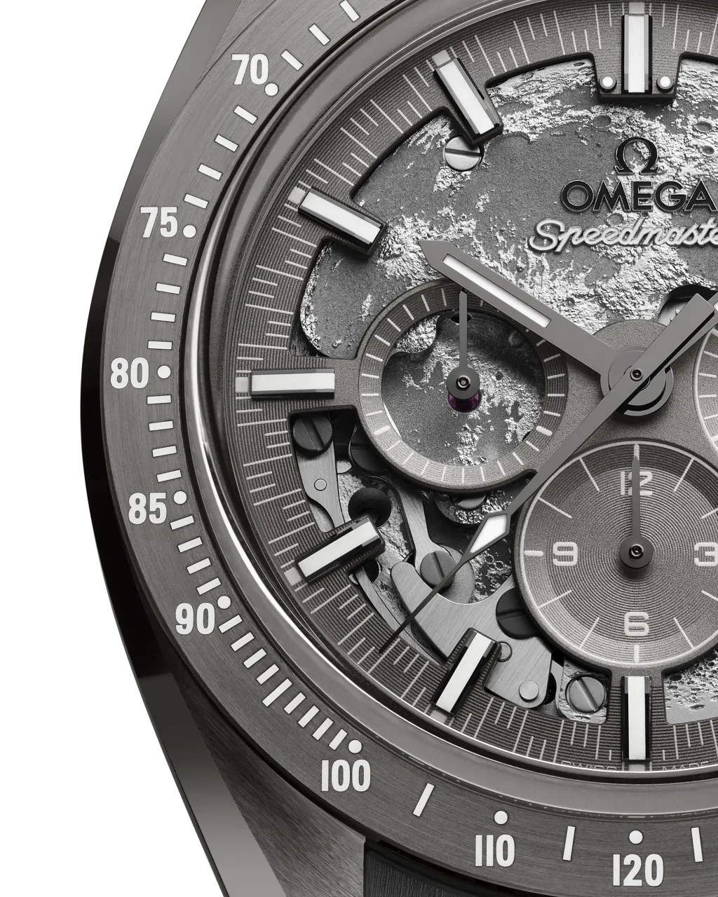 Omega Speedmaster Dark Side of the Moon Grey Side of the Moon Otomatik 31092445006002 detay görseli 2