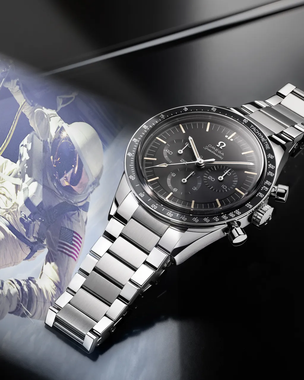Omega Speedmaster Calibre 321 Otomatik Black 31130403001001 detay görseli 3