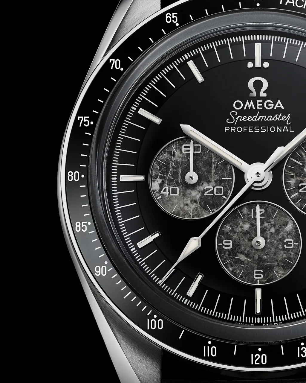 Omega Speedmaster Calibre 321 Platinum On Leather Strap 31193423099001 detay görseli 3