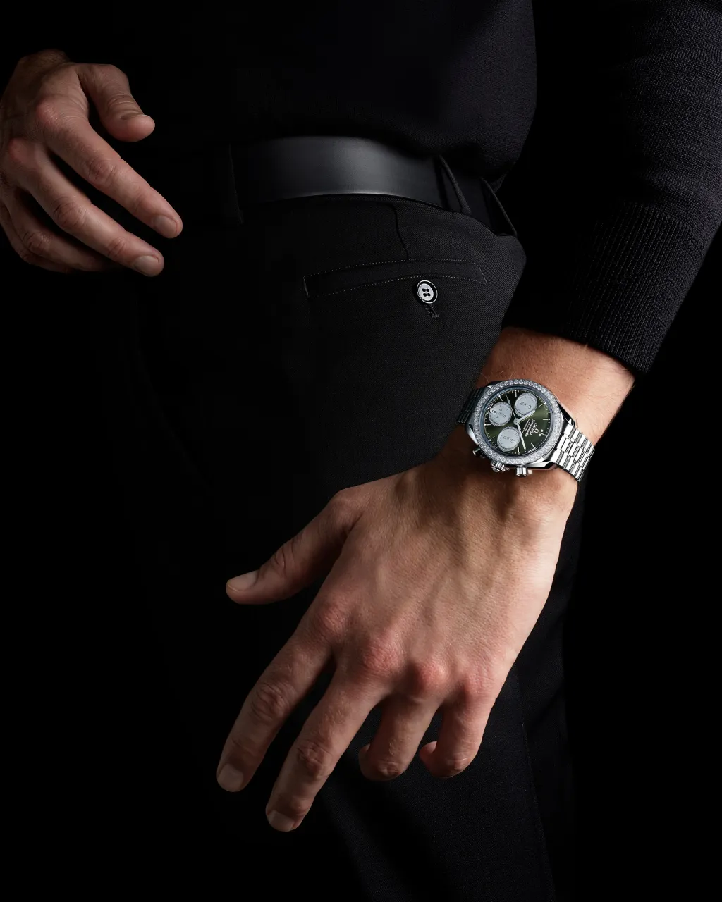 Omega Speedmaster 38 mm Steel On Steel 32415385060001 detay görseli 4