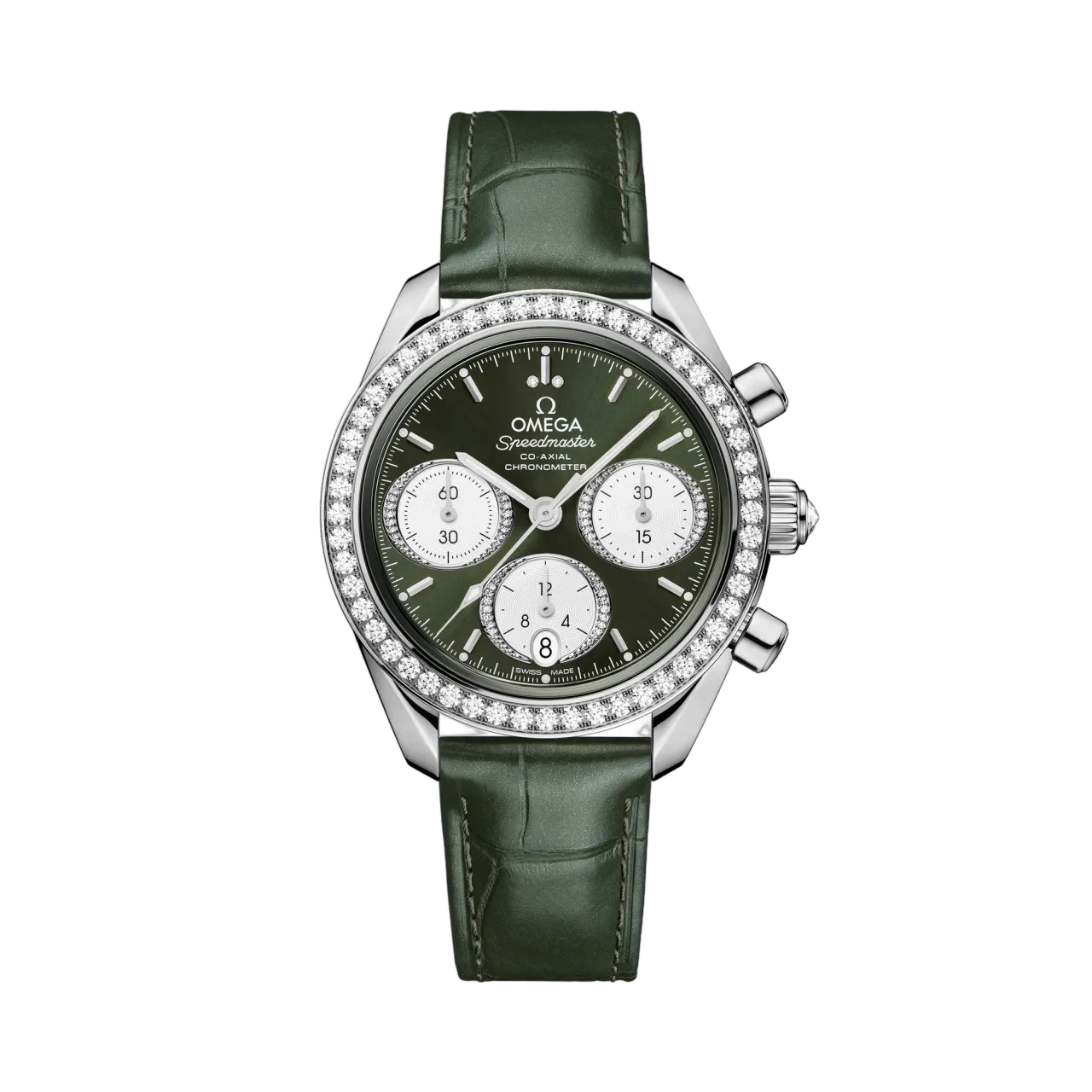 Omega Speedmaster 38 mm Steel On Alligator 32418385060001