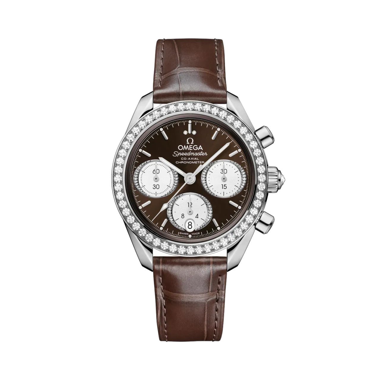 Omega Speedmaster 38 mm Steel On Alligator 32418385063001