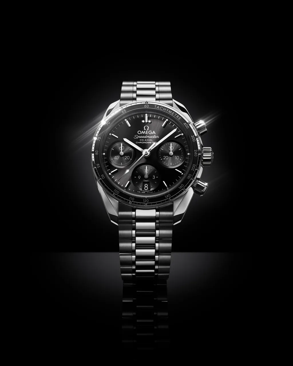 Omega Speedmaster 38 Mm Steel On Steel 32430385001001 detay görseli 4