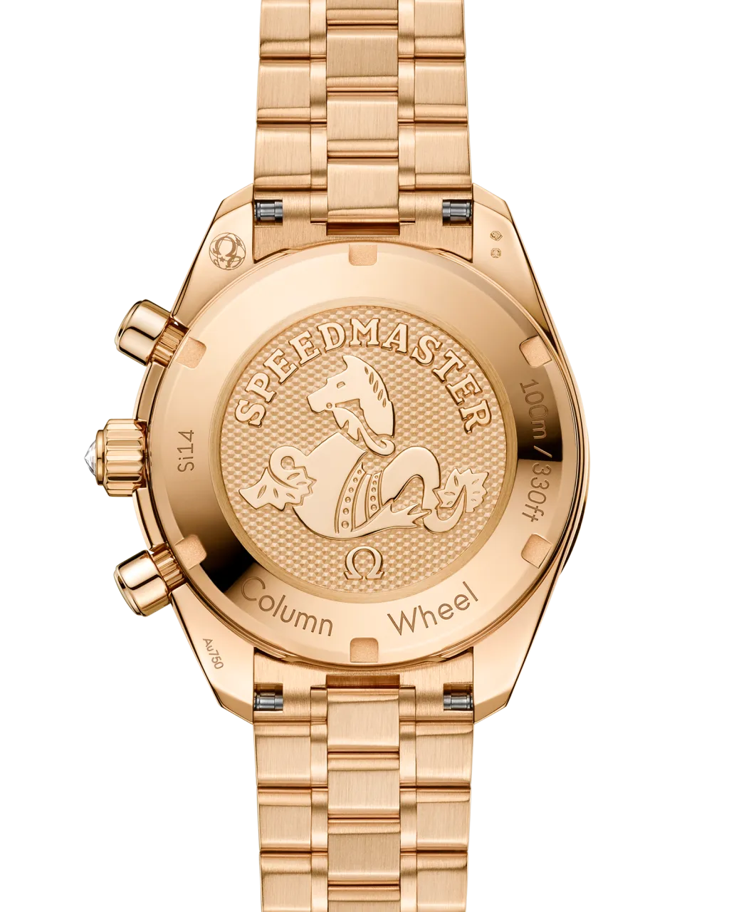 Omega Speedmaster 38 mm Moonshine™ Gold On Moonshine™ Gold 32455385060001 detay görseli 1