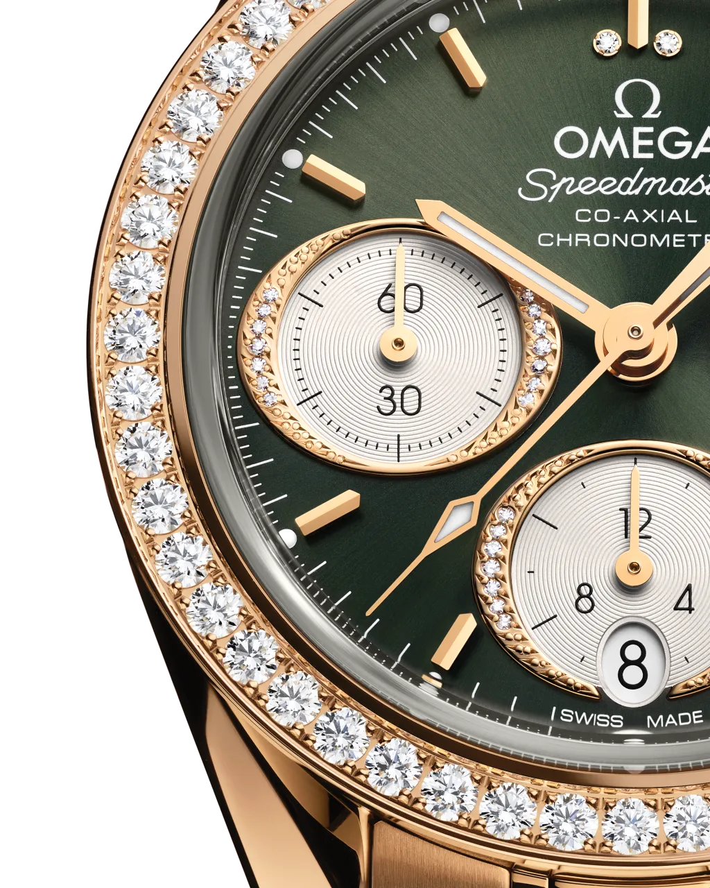 Omega Speedmaster 38 mm Moonshine™ Gold On Moonshine™ Gold 32455385060001 detay görseli 2