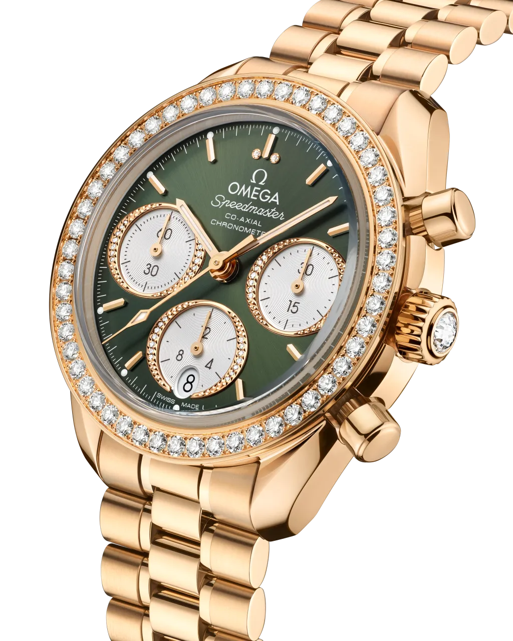 Omega Speedmaster 38 mm Moonshine™ Gold On Moonshine™ Gold 32455385060001 detay görseli 3
