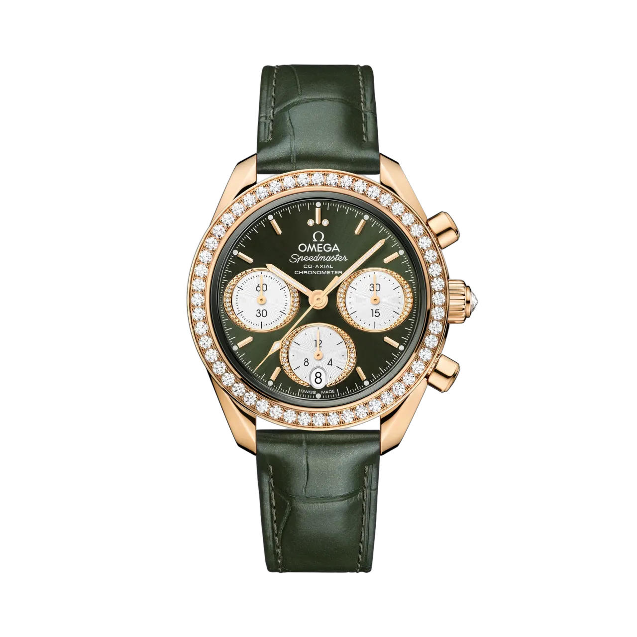 Omega Speedmaster 38 mm Moonshine™ Gold On Alligator 32458385060001