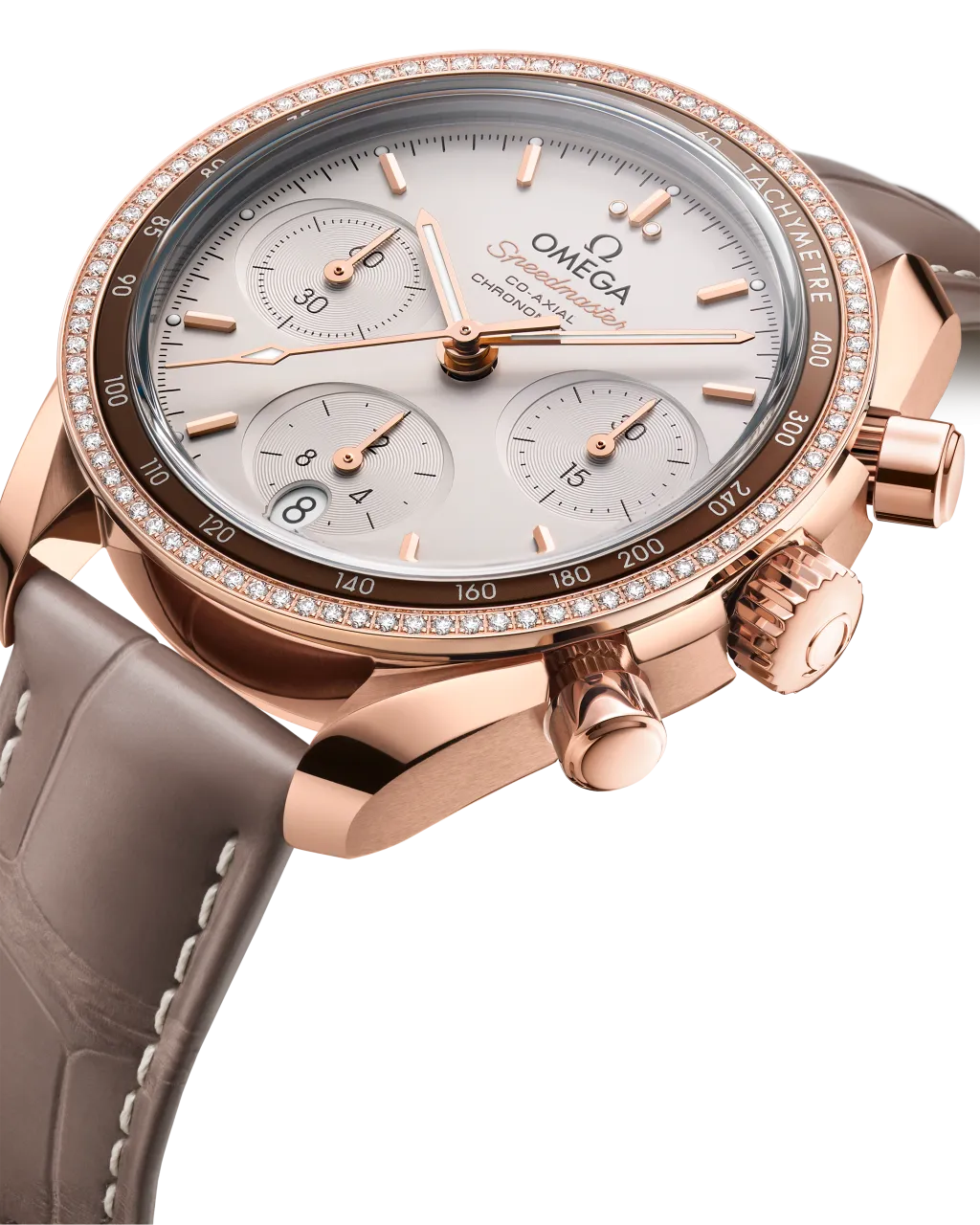Omega Speedmaster 38 mm Sedna Gold Otomatik 32468385002003 detay görseli 3