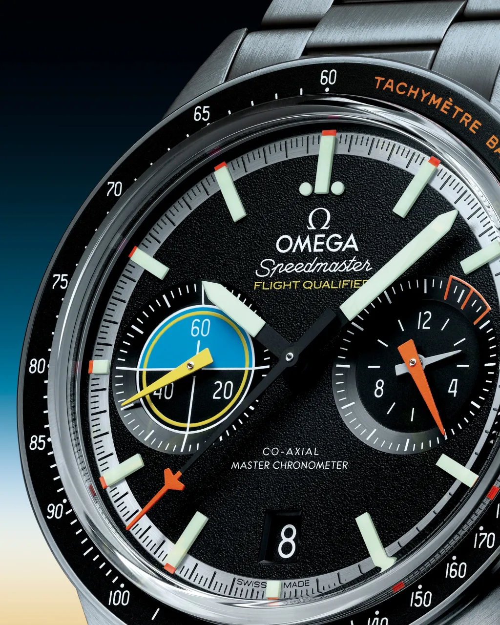 Omega Speedmaster Pilot Black Otomatik 33210415101002 detay görseli 4