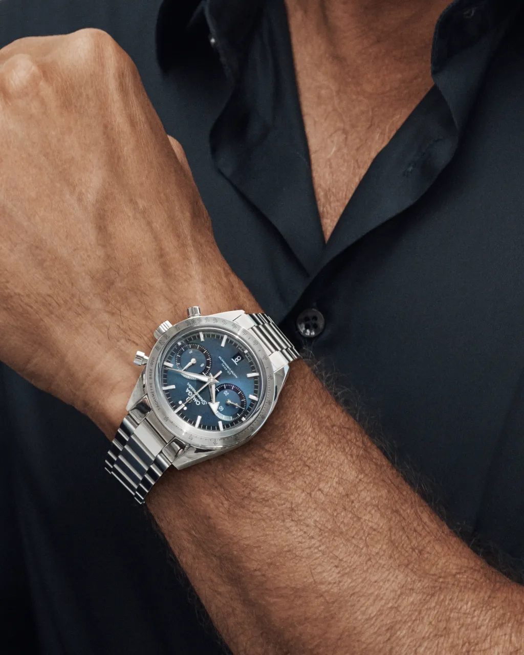 Omega Speedmaster '57 Otomatik Mavi 33210415103001 detay görseli 4