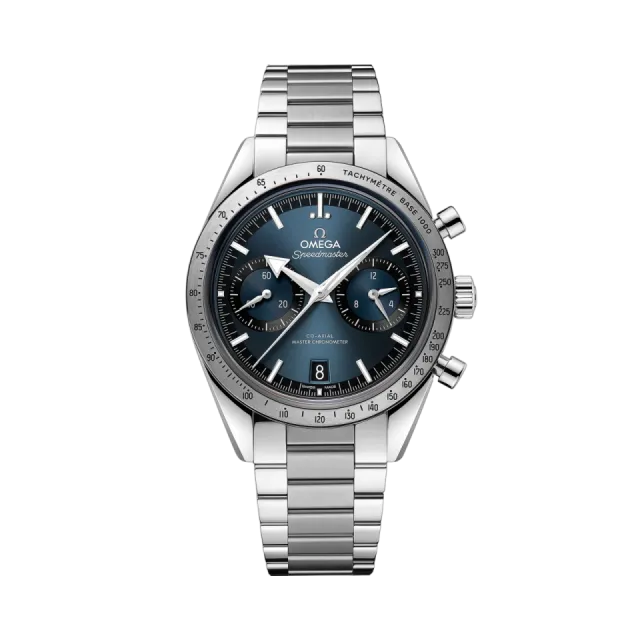 Beğenmek için çift tıkla Omega Speedmaster '57 Otomatik Mavi 33210415103001 Görsel 1