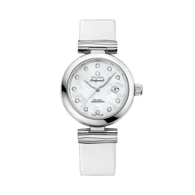 Beğenmek için çift tıkla Omega De Ville Ladymatic Otomatik Beyaz 42532342055002 Görsel 1