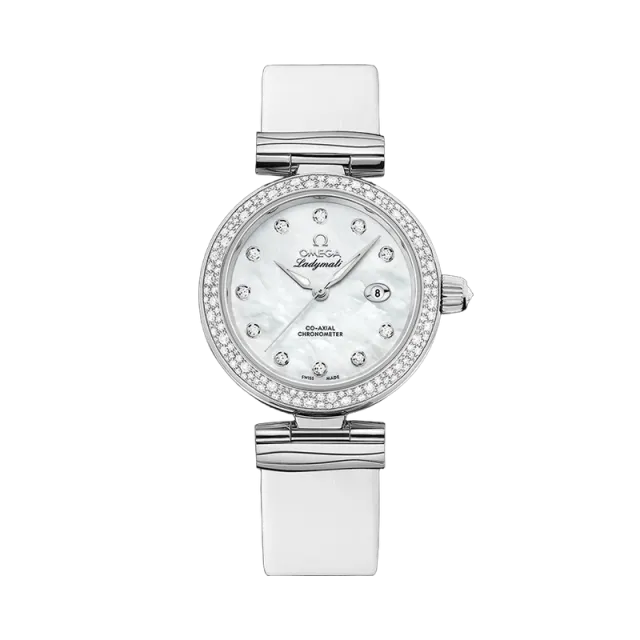 Beğenmek için çift tıkla Omega De Ville Ladymatic Otomatik Beyaz 42537342055002 Görsel 1