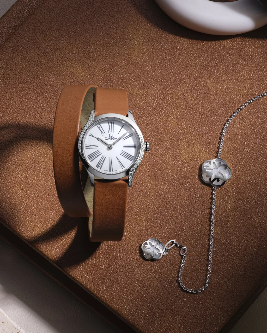Omega De Ville Mini Trésor Steel On Leather 42817266004005 detay görseli 2