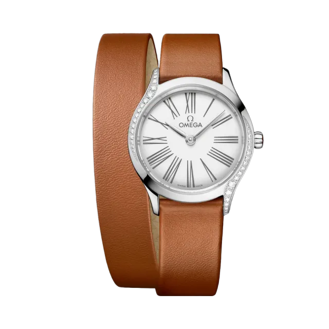 Beğenmek için çift tıkla Omega De Ville Mini Trésor Steel On Leather 42817266004005 Görsel 1