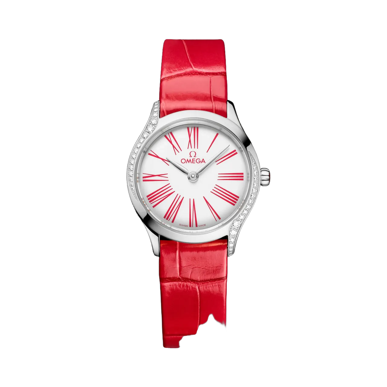 Omega De Ville Mini Trésor Steel on Alligator 42818266004003
