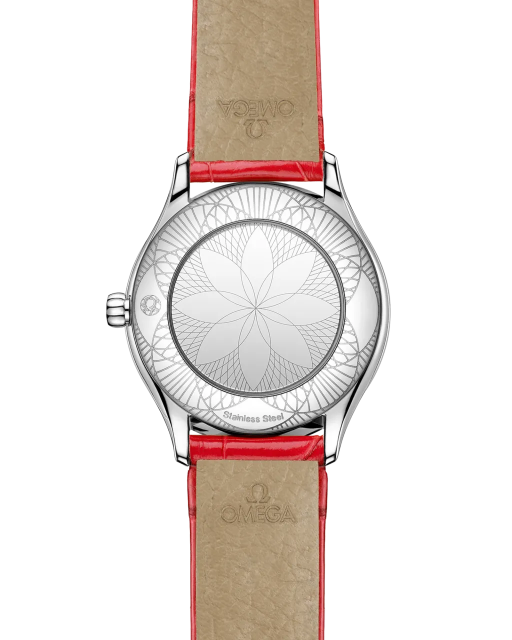 Omega De Ville Mini Trésor Steel on Alligator 42818266004003 detay görseli 1