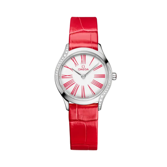 Beğenmek için çift tıkla Omega De Ville Mini Trésor Steel on Alligator 42818266004003 Görsel 1