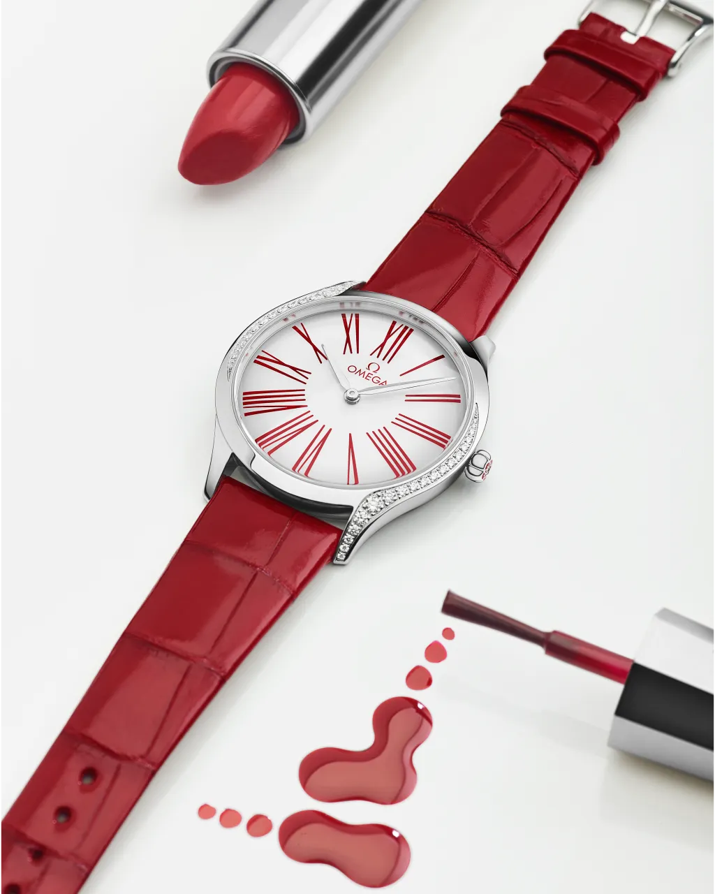 Omega De Ville Trésor Quartz Beyaz 42818366004002 detay görseli 5