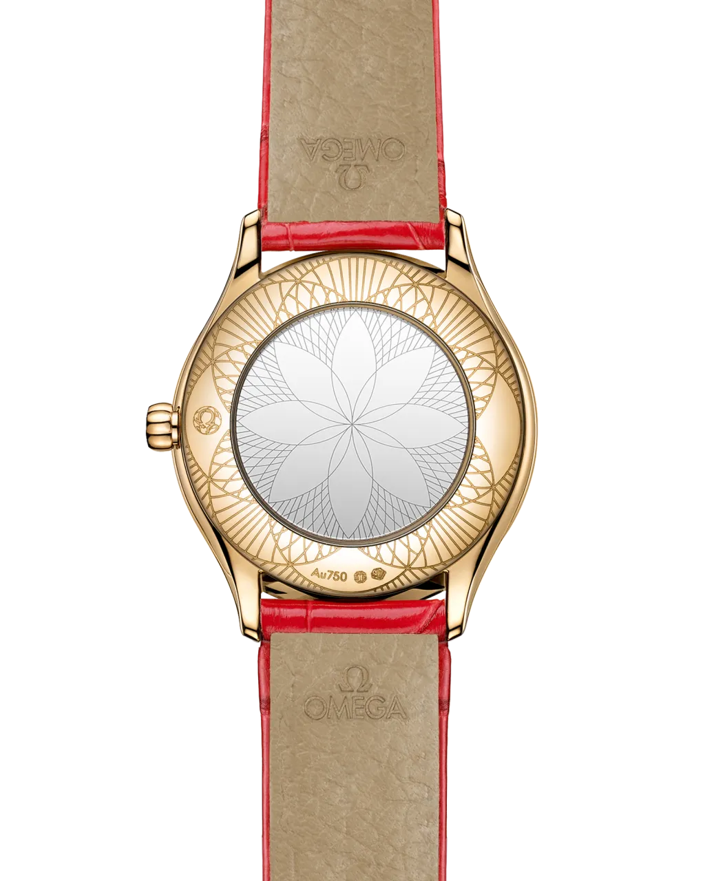 Omega De Ville Mini Trésor Moonshine Gold on Alligator 42858266004003 detay görseli 1