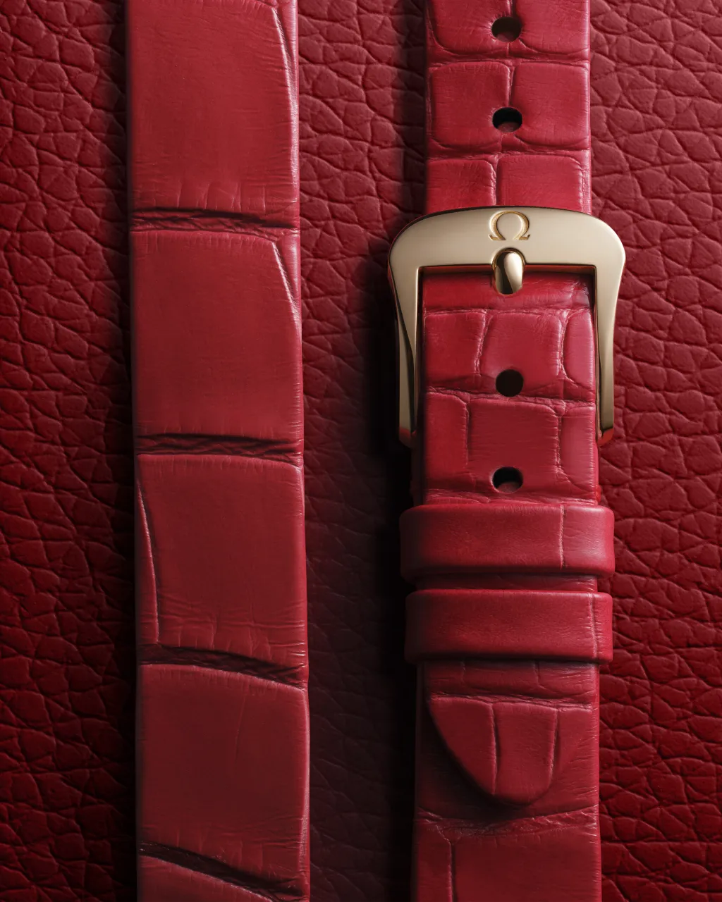 Omega De Ville Mini Trésor Moonshine Gold on Alligator 42858266004003 detay görseli 3