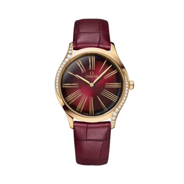 Beğenmek için çift tıkla Omega De Ville Trésor Moonshine™ Gold Leather Strap 42858366011001 Görsel 1