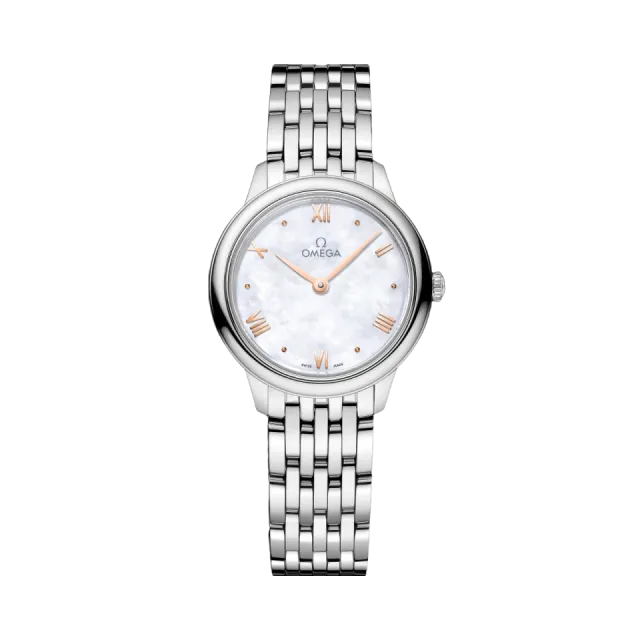 Beğenmek için çift tıkla Omega De Ville Prestige White Mother-of-Pearl Otomatik 43410286005001 Görsel 1