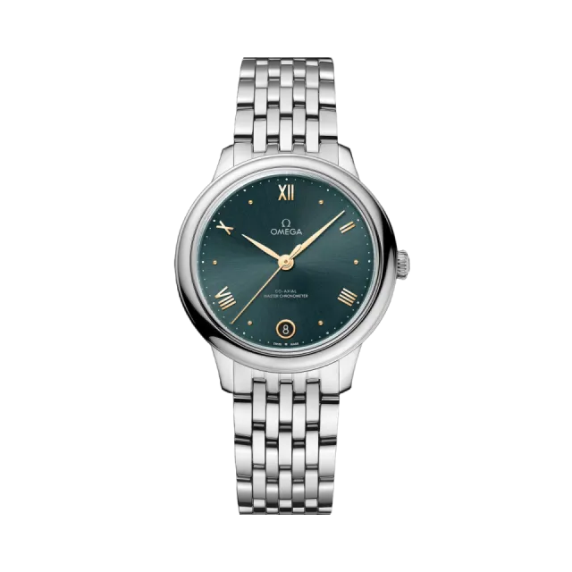Beğenmek için çift tıkla Omega De Ville Prestige Otomatik Green 43410342010001 Görsel 1