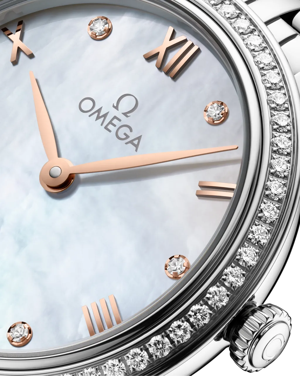 Omega De Ville Prestige White Mother-Of-Pearl 43415286055001 detay görseli 2