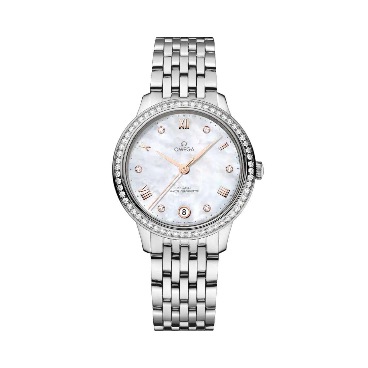 Omega De Ville Prestige White Mother-Of-Pearl Otomatik 43415342055001