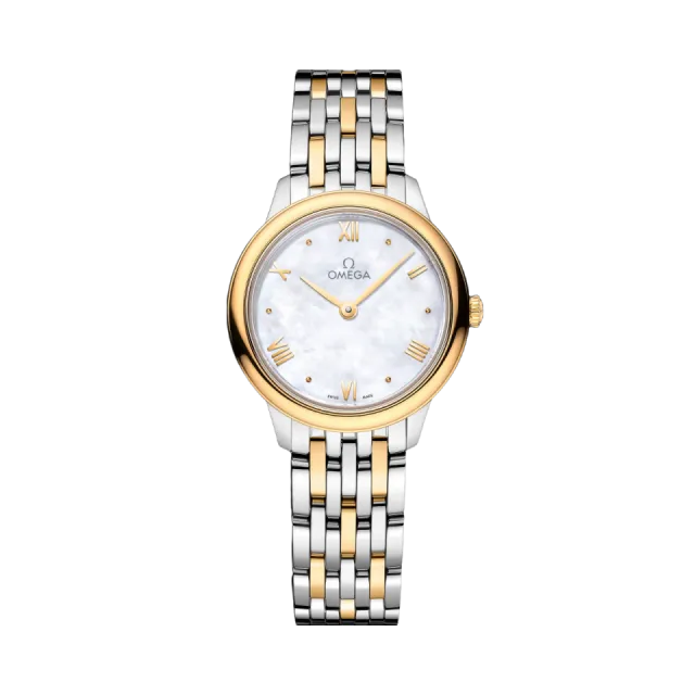 Beğenmek için çift tıkla Omega De Ville Prestige 27.5 mm Steel - Yellow Gold 43420286005001 Görsel 1