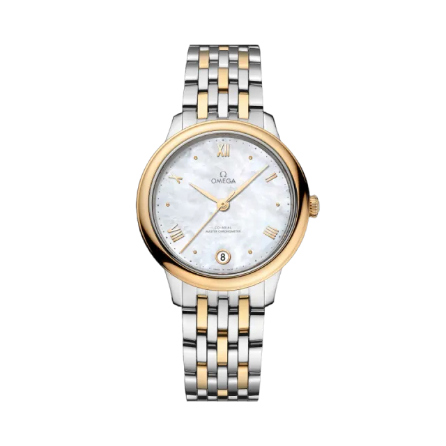 Beğenmek için çift tıkla Omega De Ville Prestige 34 mm Steel - Yellow Gold 43420342005002 Görsel 1