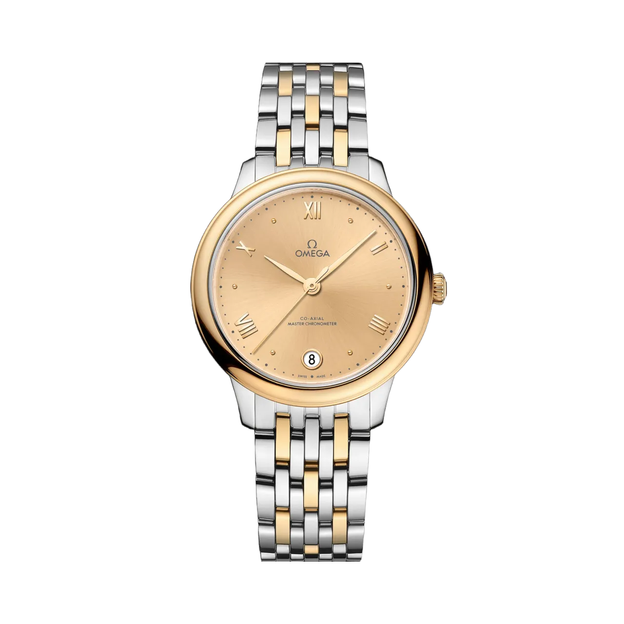 Omega De Ville Prestige Yellow Gold On Steel 43420342008001