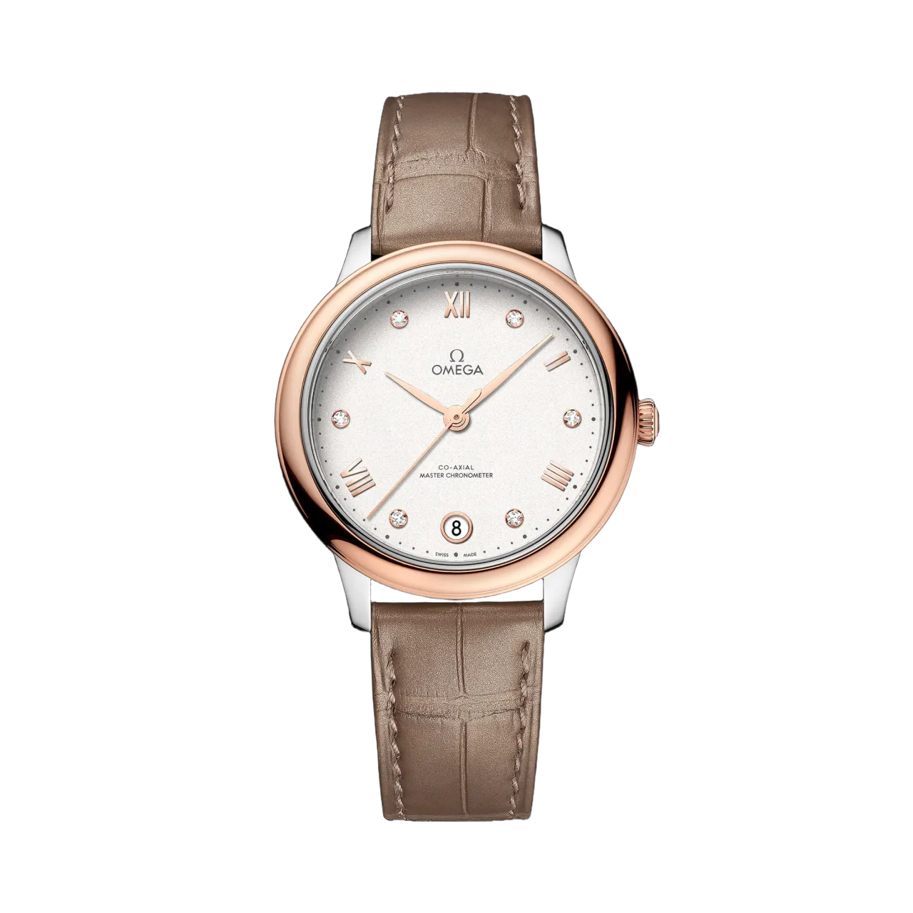 Omega De Ville Prestige Sedna Gold Leather Strap 43423342052001