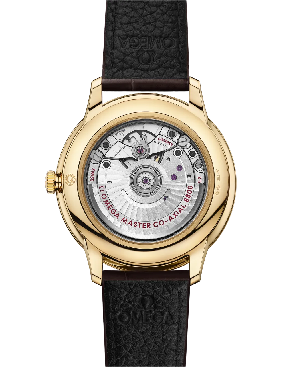 Omega De Ville Prestige Yellow Gold On Leather Strap 43453402002002 detay görseli 1