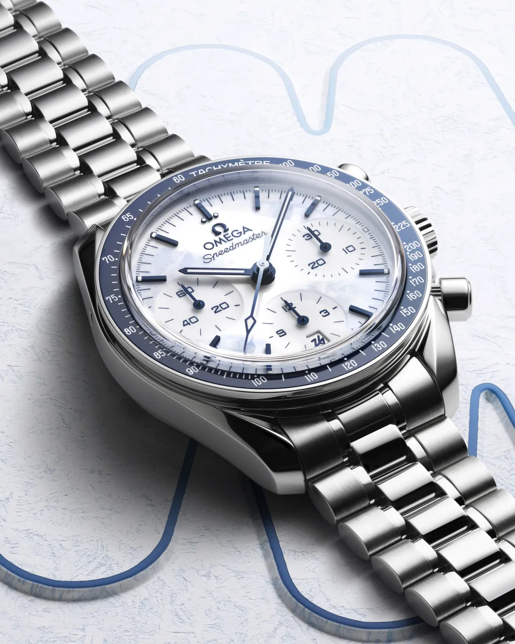 Omega Speedmaster 38 Milano Cortina 2026 Otomatik 52230385004001 detay görseli 5
