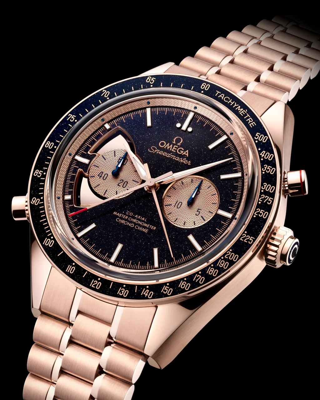 Omega Speedmaster Chrono Chime Sedna Gold 522504455203001 detay görseli 2
