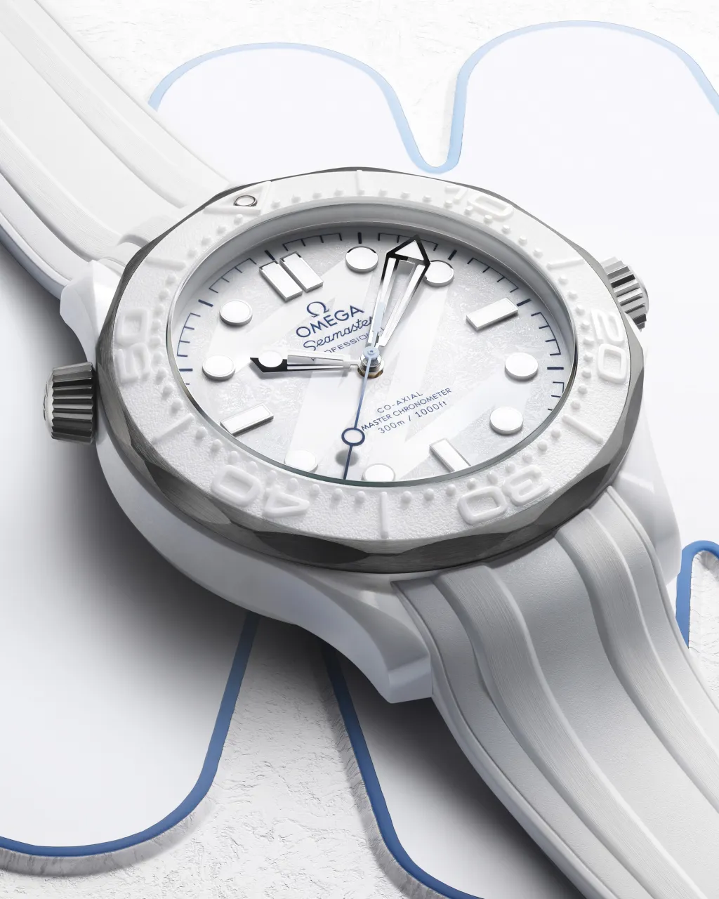 Omega Seamaster Diver 300M Milano Cortina 2026 Otomatik 52292442004001 detay görseli 4