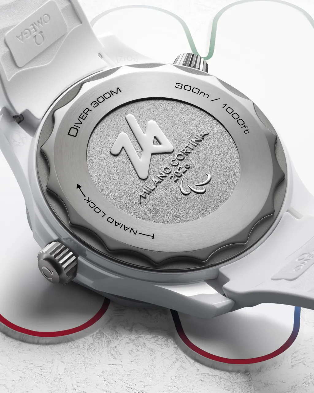 Omega Seamaster Diver 300M Milano Cortina 2026 Otomatik 52292442004002 detay görseli 5