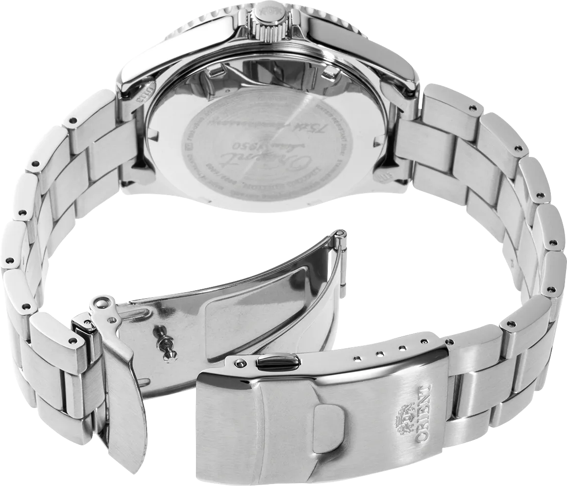 Orient Mako 75th Anniversary Limited Edition Otomatik Mavi RAAAA0823L detay görseli 2