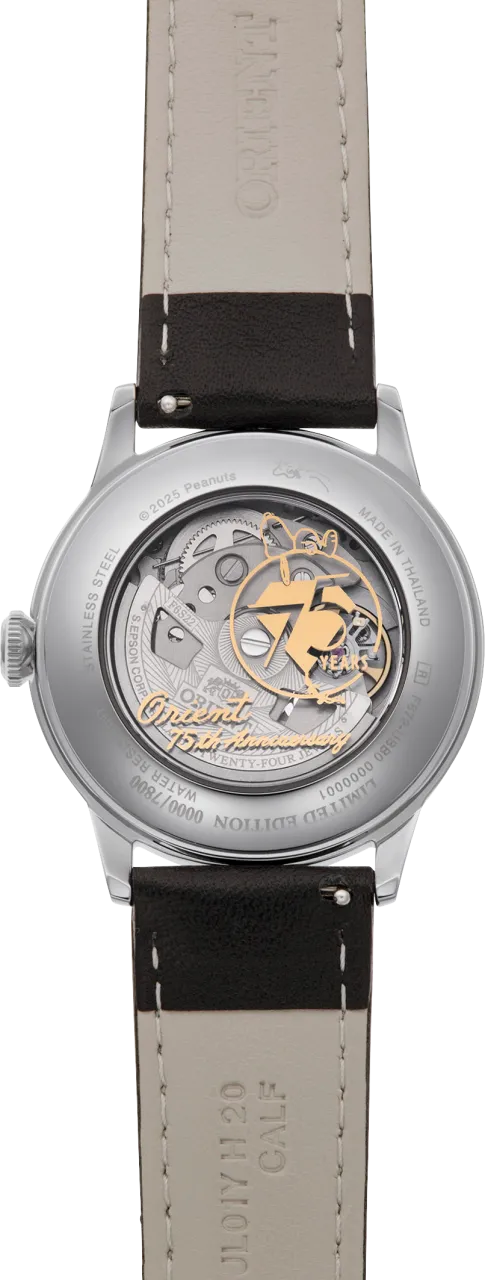 Orient Bambino 75th Anniversary Peanuts Edition Otomatik Gri RAAC0M16S detay görseli 3