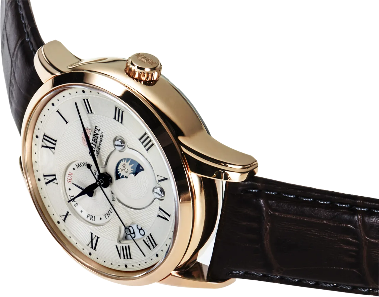 Orient Bambino Sun & Moon Ivory Otomatik RA-AK0007S detay görseli 2