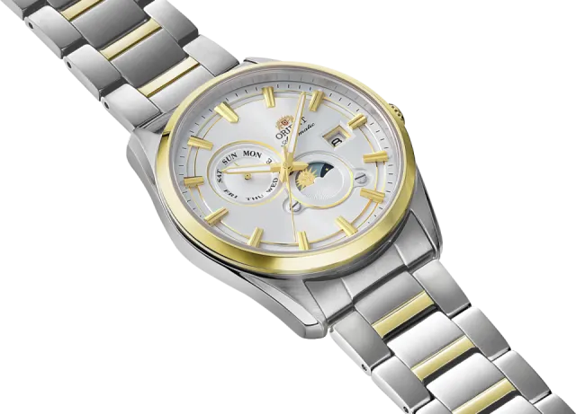 Orient Stretto Sun & Moon Otomatik Beyaz RA-AK0312S Görsel 2