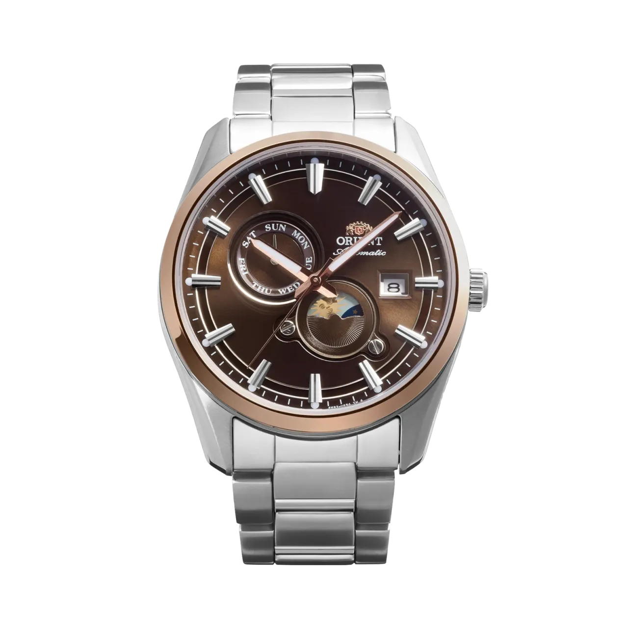 Orient Stretto Sun & Moon Brown RA-AK0313Y
