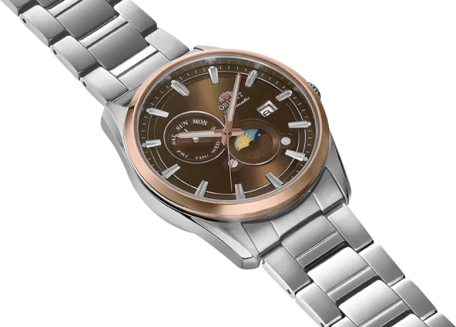 Orient Stretto Sun & Moon Brown RA-AK0313Y Görsel 2