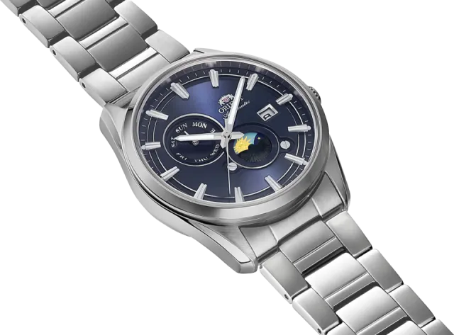 Orient Stretto Sun & Moon Otomatik Mavi RAAK0315L Görsel 2