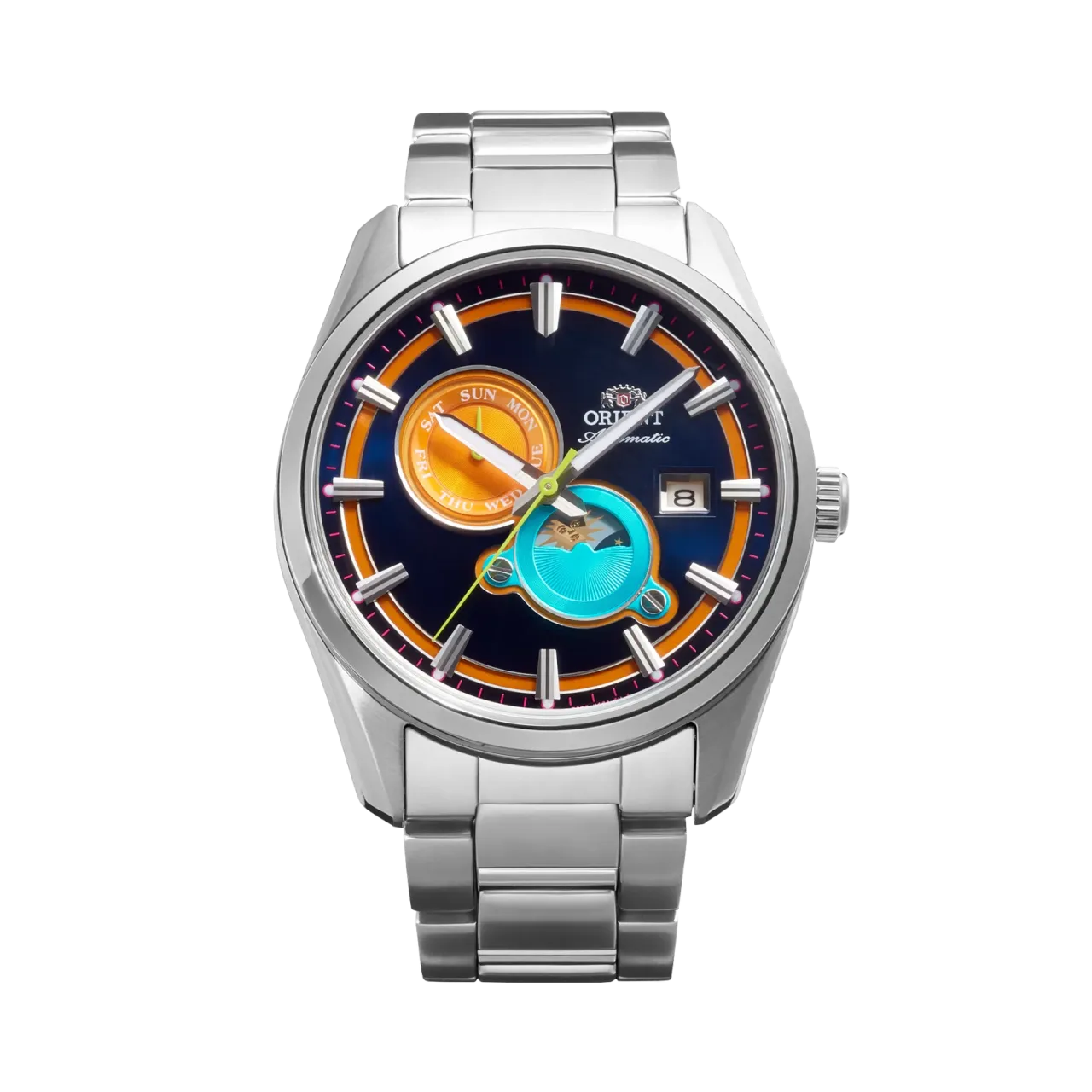 Orient Stretto Sun & Moon Otomatik Mavi RAAK0316L