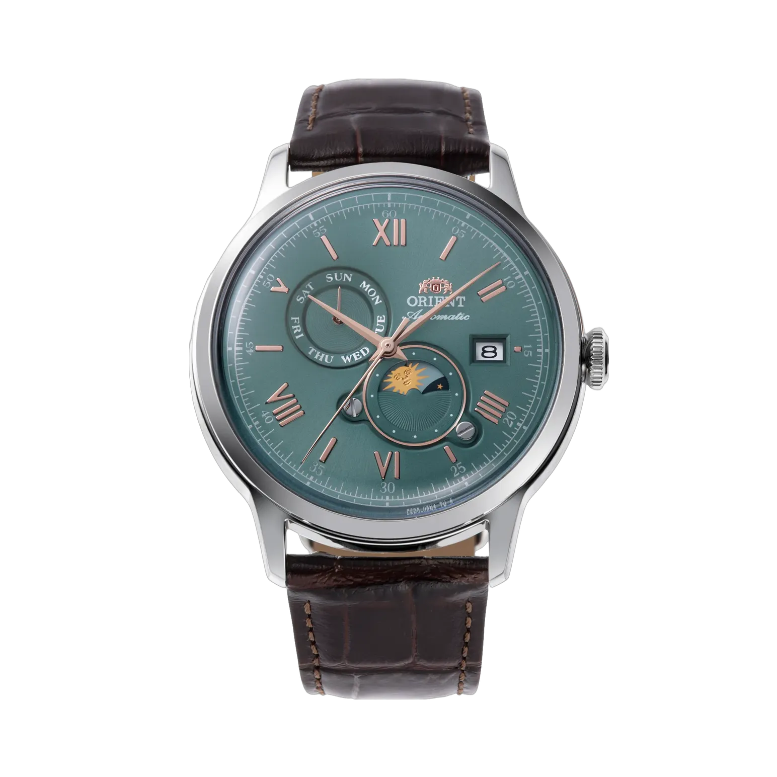 Orient Bambino Sun and Moon yeşil