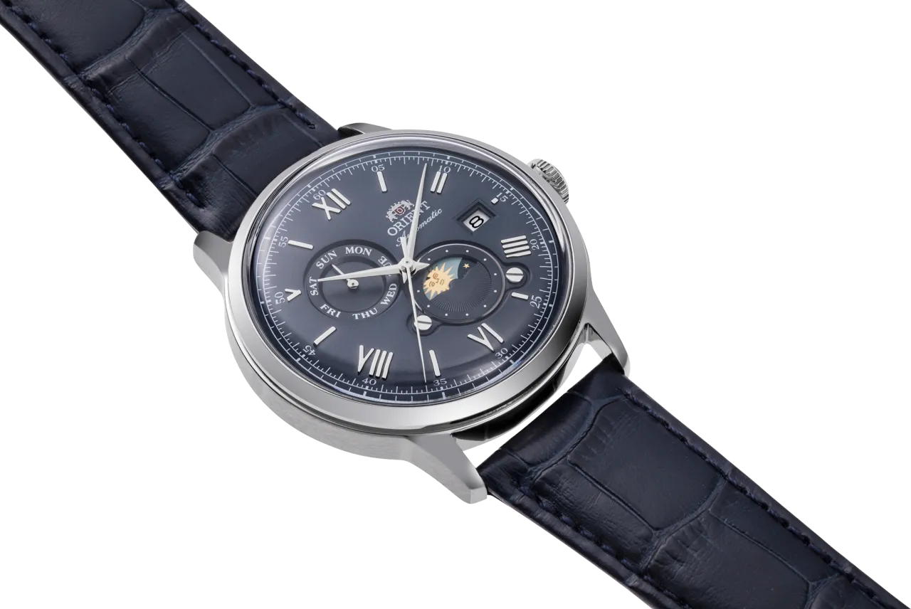 Orient Bambino Sun & Moon Otomatik Mavi RAAK0806L detay görseli 1