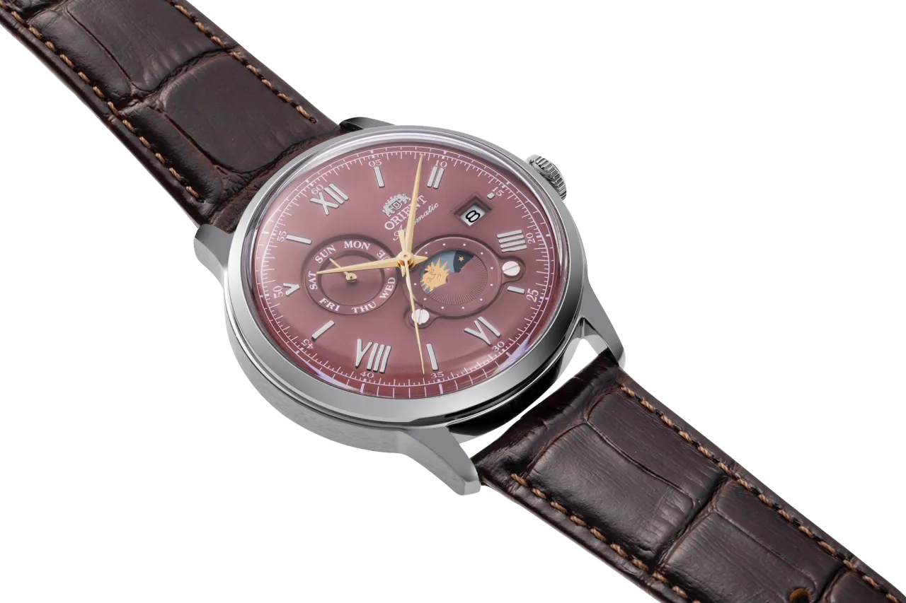 Orient Bambino Sun & Moon Otomatik Kırmızı RA-AK0807R detay görseli 1